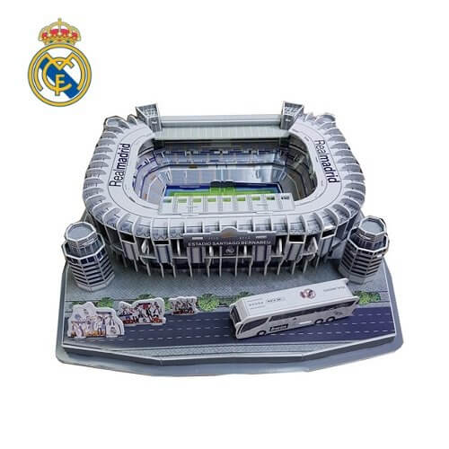 皇家馬德里球場模型－伯納烏球場模型－Bernabeu 球場模型－立體拼圖－皇家馬德里隊徽